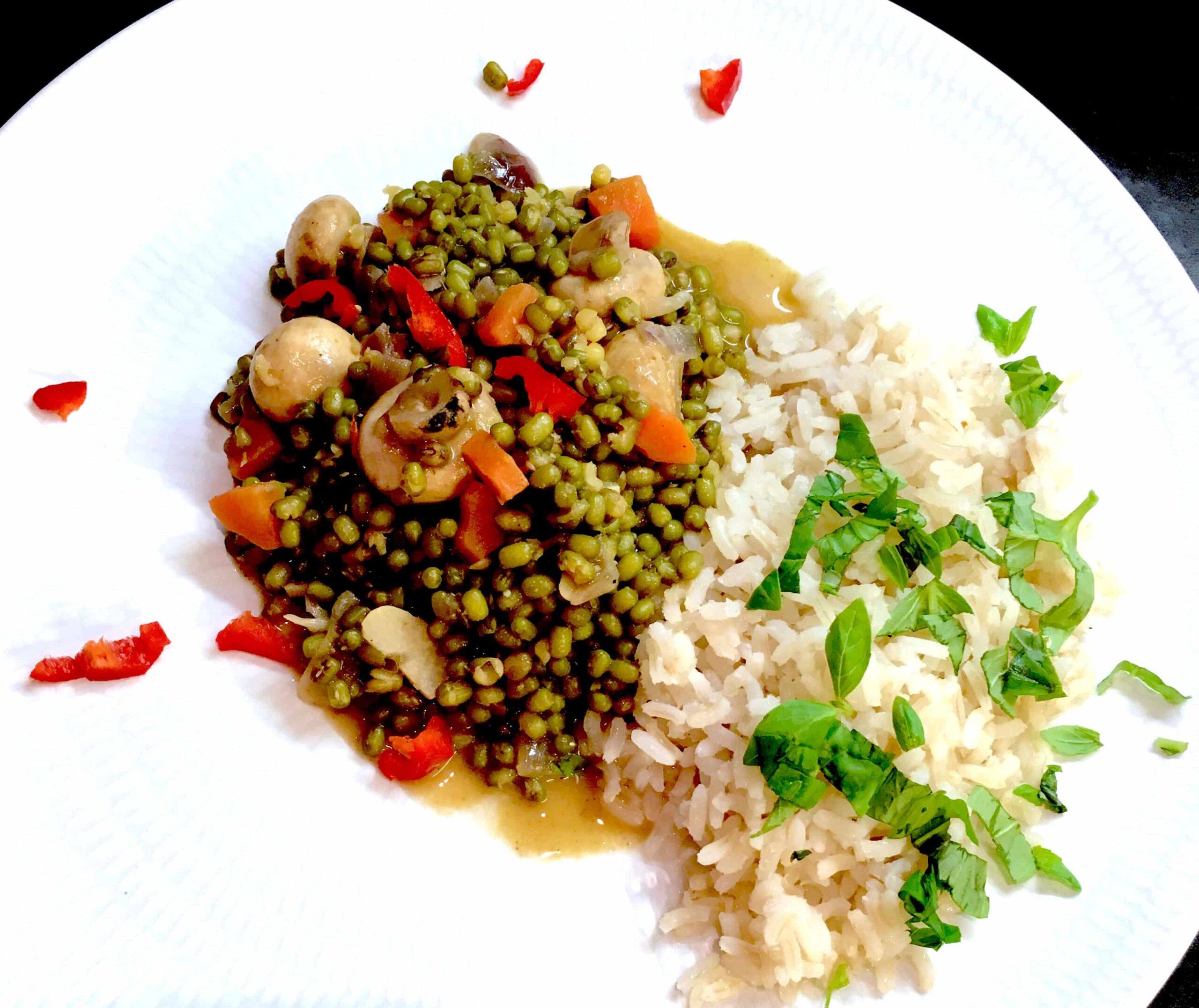 BHC Grad’s Thai Mung Bean & Button Shroom Vegan Curry Detox Recipe