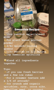 Health Coach Jocelyn Martinez's favorite smoothie recipe